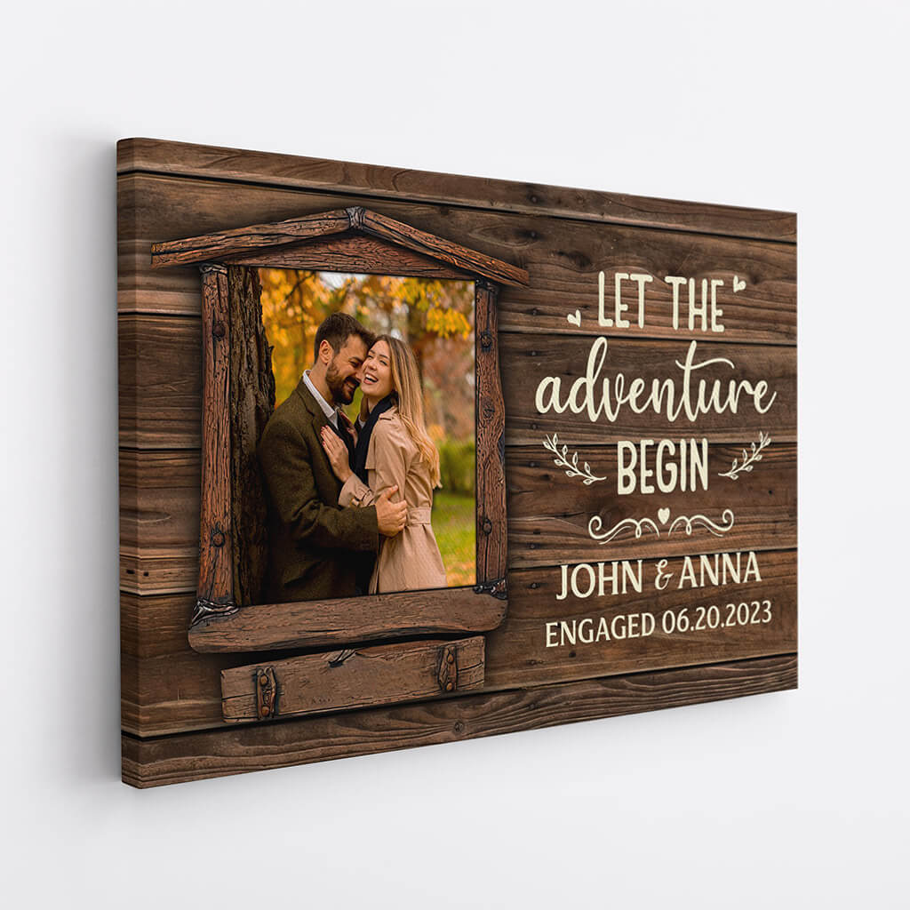 Personalized Let The Adventure Begin Canvas