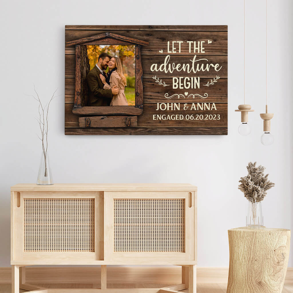 Personalized Let The Adventure Begin Canvas
