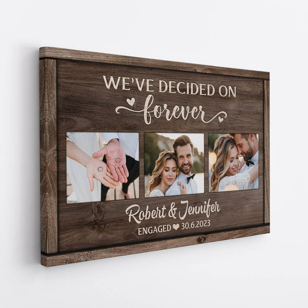 Personalized We've Decided On Forever Canvas