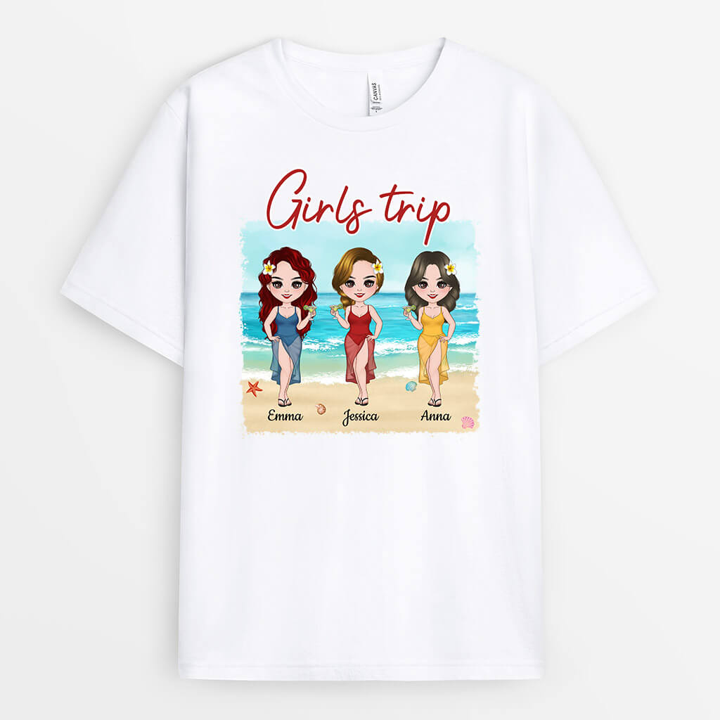 Personalized Girls Trip T-Shirt
