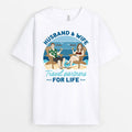 Personalized Husband & Wife Travel Partners For Life T-Shirts