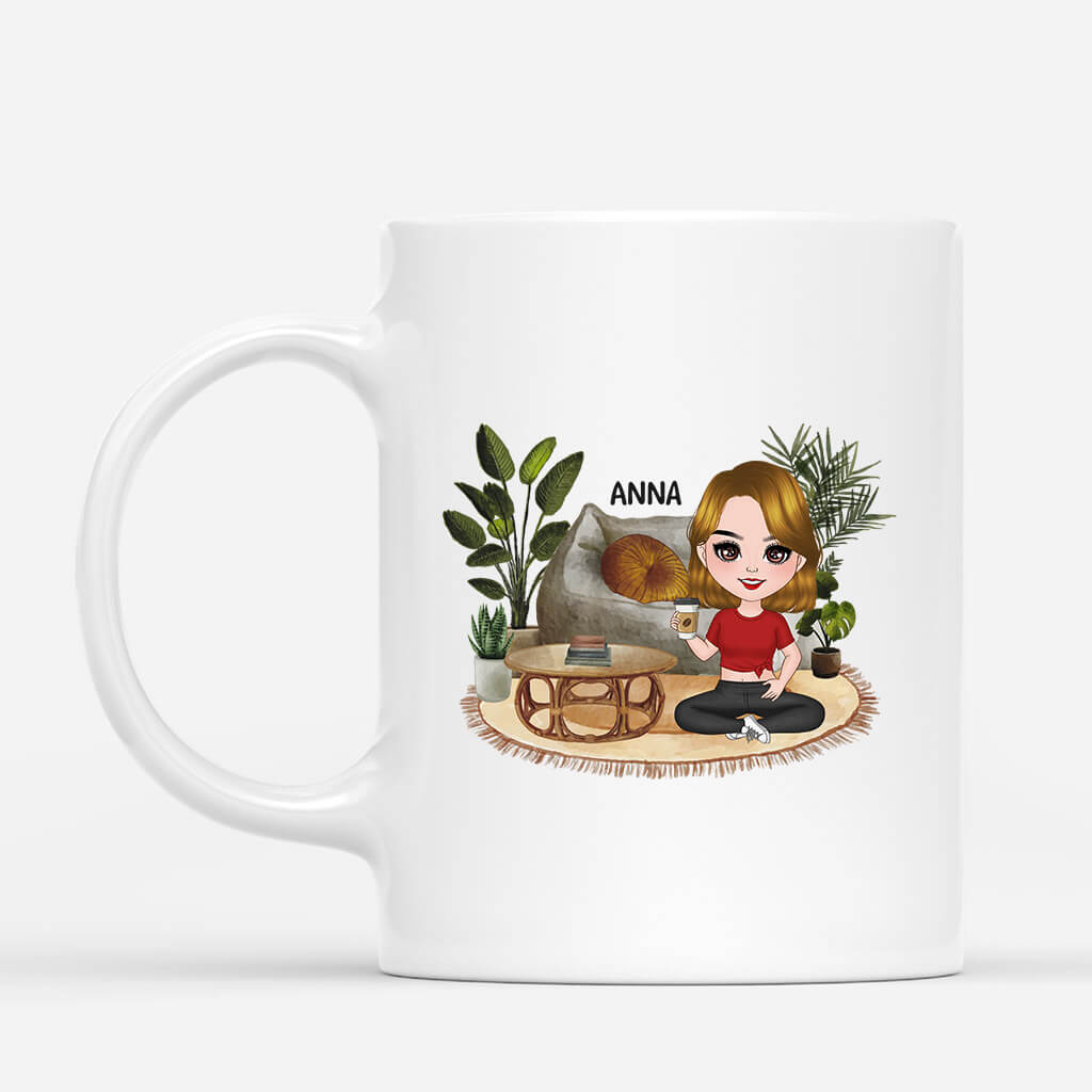 Personalized Just A Girl/Woman Who Loves Coffee Mug