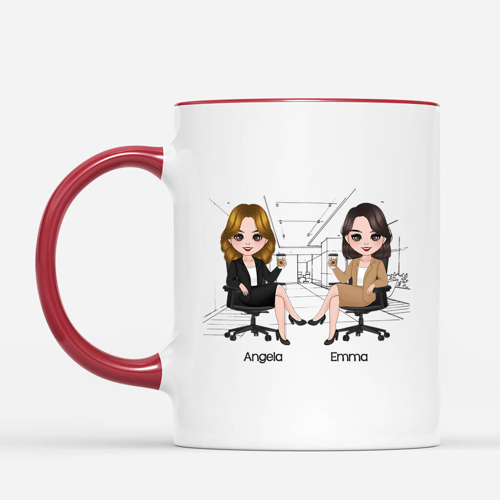 Personalized Coworkers By Chance Friends By Choice Mug