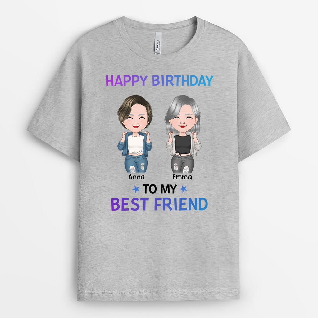 Happy Birthday To My Best Friend Tee - Customizable Birthday Shirts