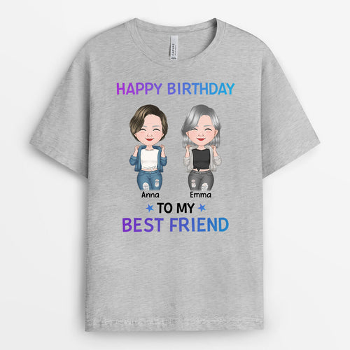 Happy Birthday To My Best Friend Tee - Customizable Birthday Shirts