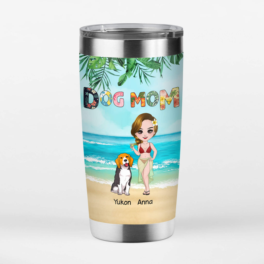 Dog Mom Tumbler - Personalised Gifts For Pet Owners