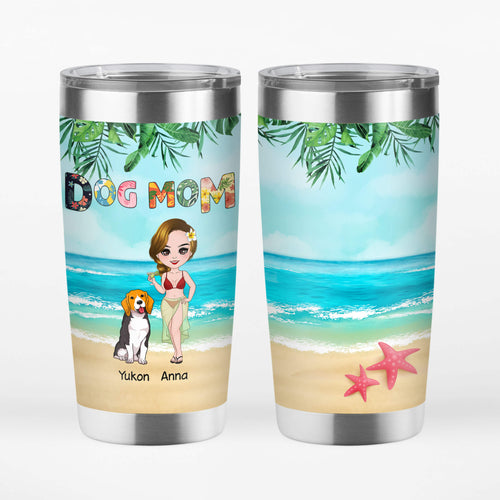 Dog Mom Tumbler - Personalised Gifts For Pet Owners