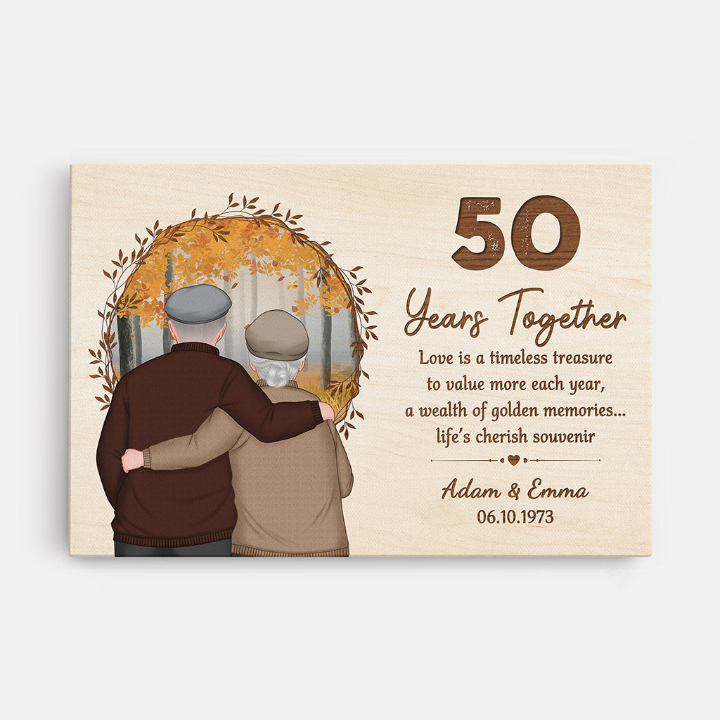 Personalized Love Is A Timeless Treasure Canvas