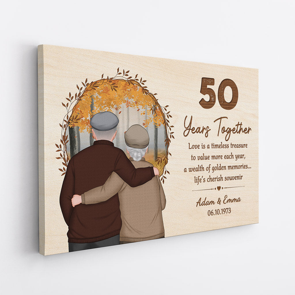 Personalized Love Is A Timeless Treasure Canvas