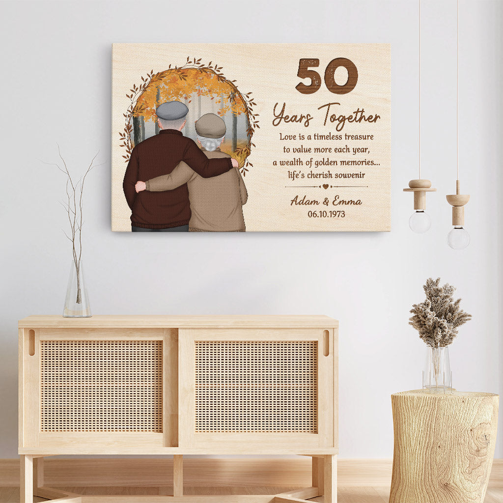 Personalized Love Is A Timeless Treasure Canvas