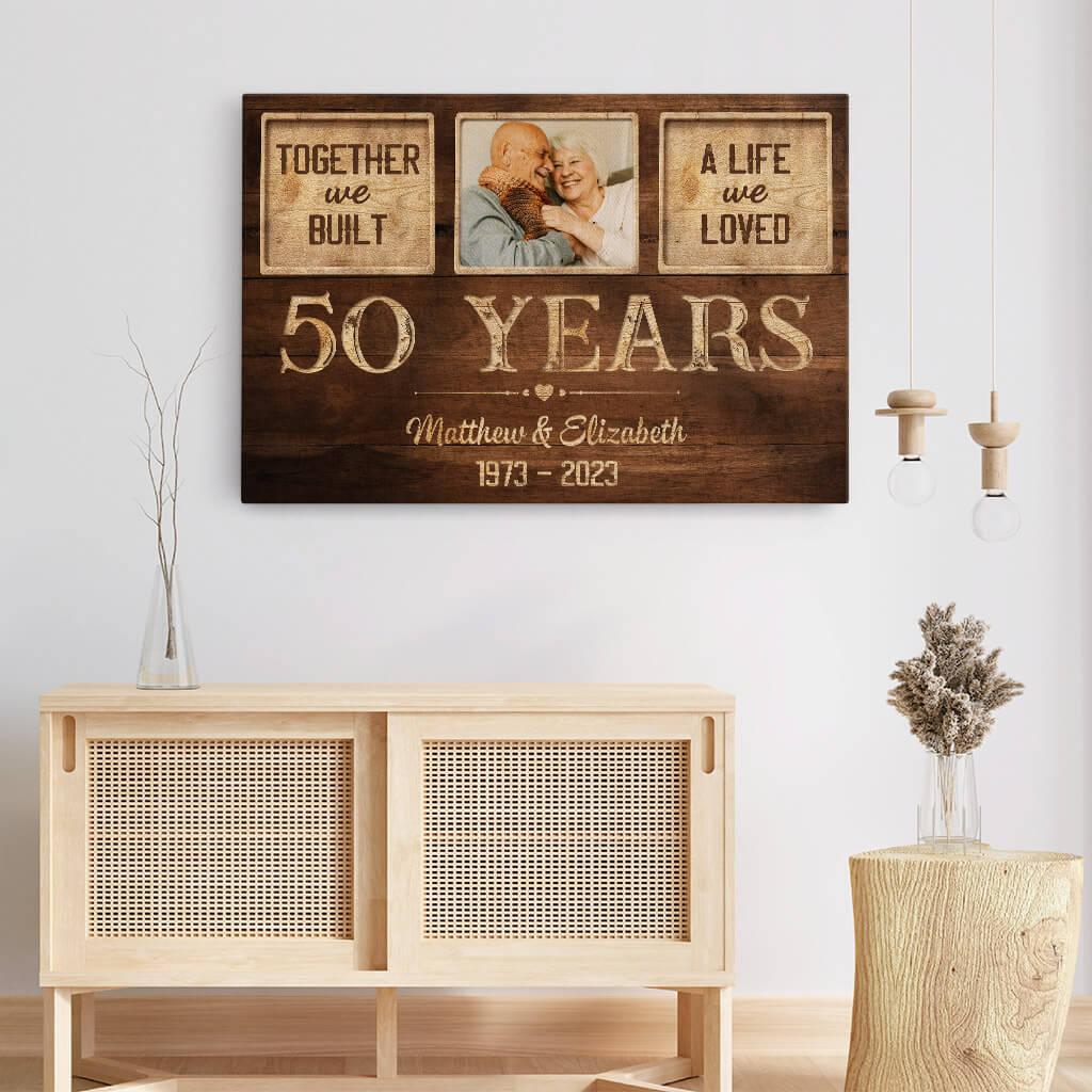 Personalized Together We Built A Life We Loved Canvas