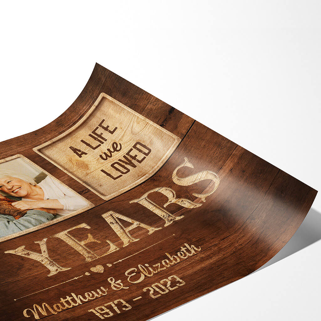 Personalized Together We Built A Life We Loved Poster