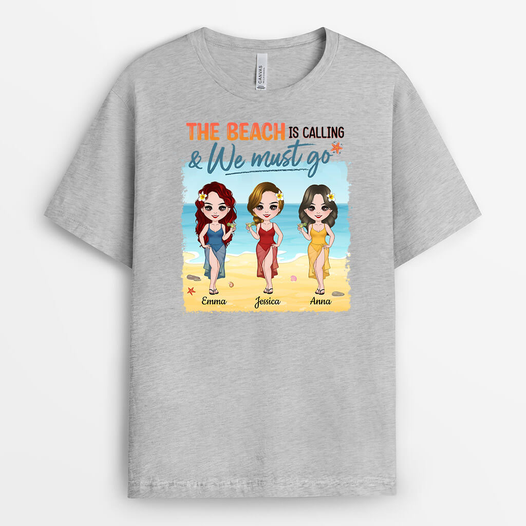 Personalized Beach Is Calling We Must Go T-Shirt