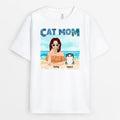 Cat Mom - Personalized T-Shirt - Gift for Cat Lovers