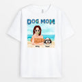 Dog Mom On The Beach - Custom Dog Shirts for Humans