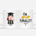 Personalized I'm Done Finally Mug