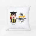 Personalized I'm Done Finally Pillow