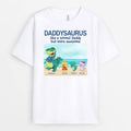 Daddysaurus Personalized T-Shirt For Dad - Customized Fathers Gifts