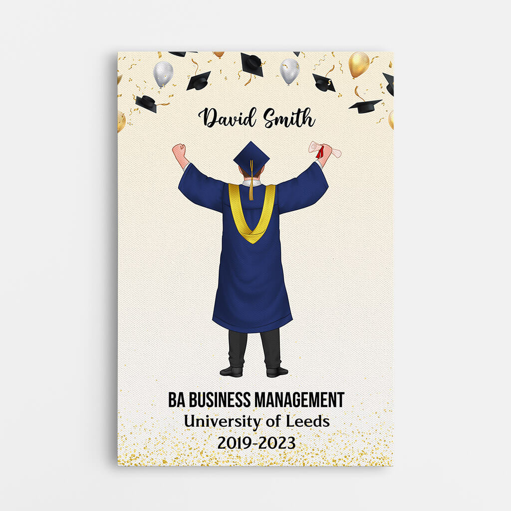 Personalized Congrats Graduates Canvas