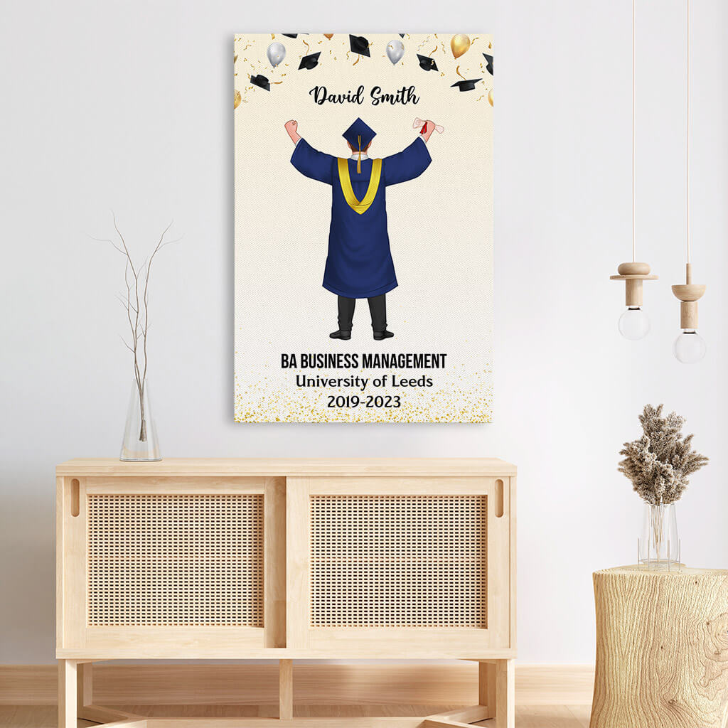 Personalized Congrats Graduates Canvas