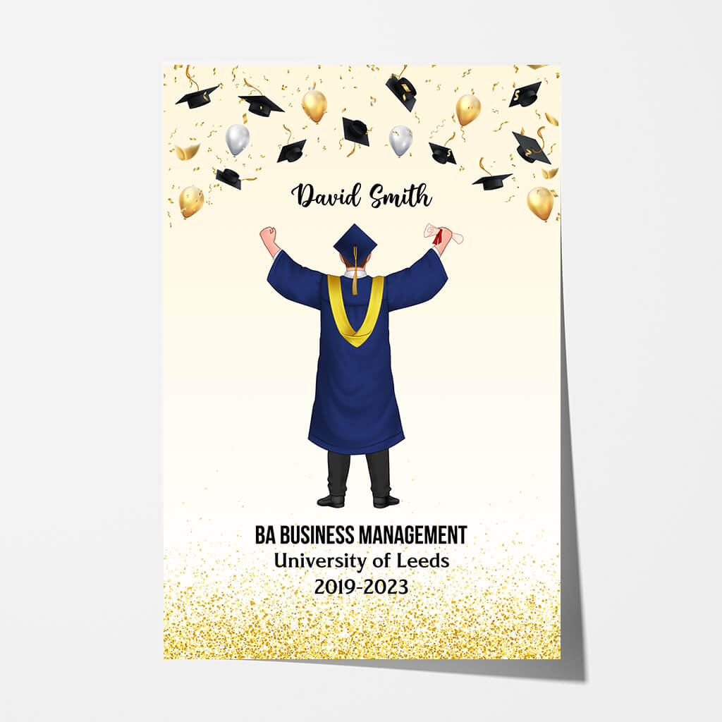 Personalized Congrats Graduates Poster