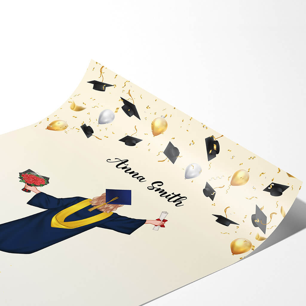 Personalized Congrats Graduates Poster