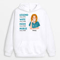 Personalized Legend Wife Mom Nurse Hoodie