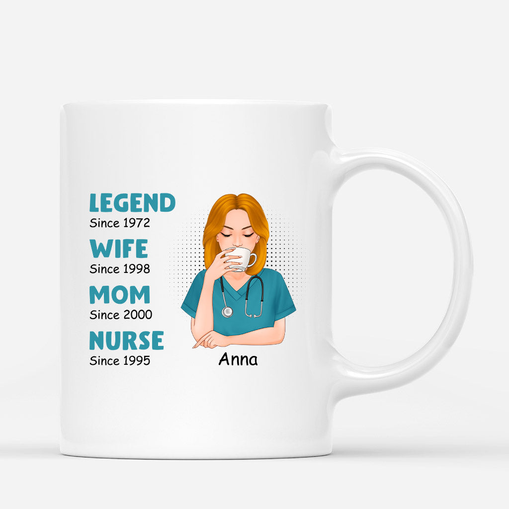 Personalized Legend Wife Mom Nurse Mug