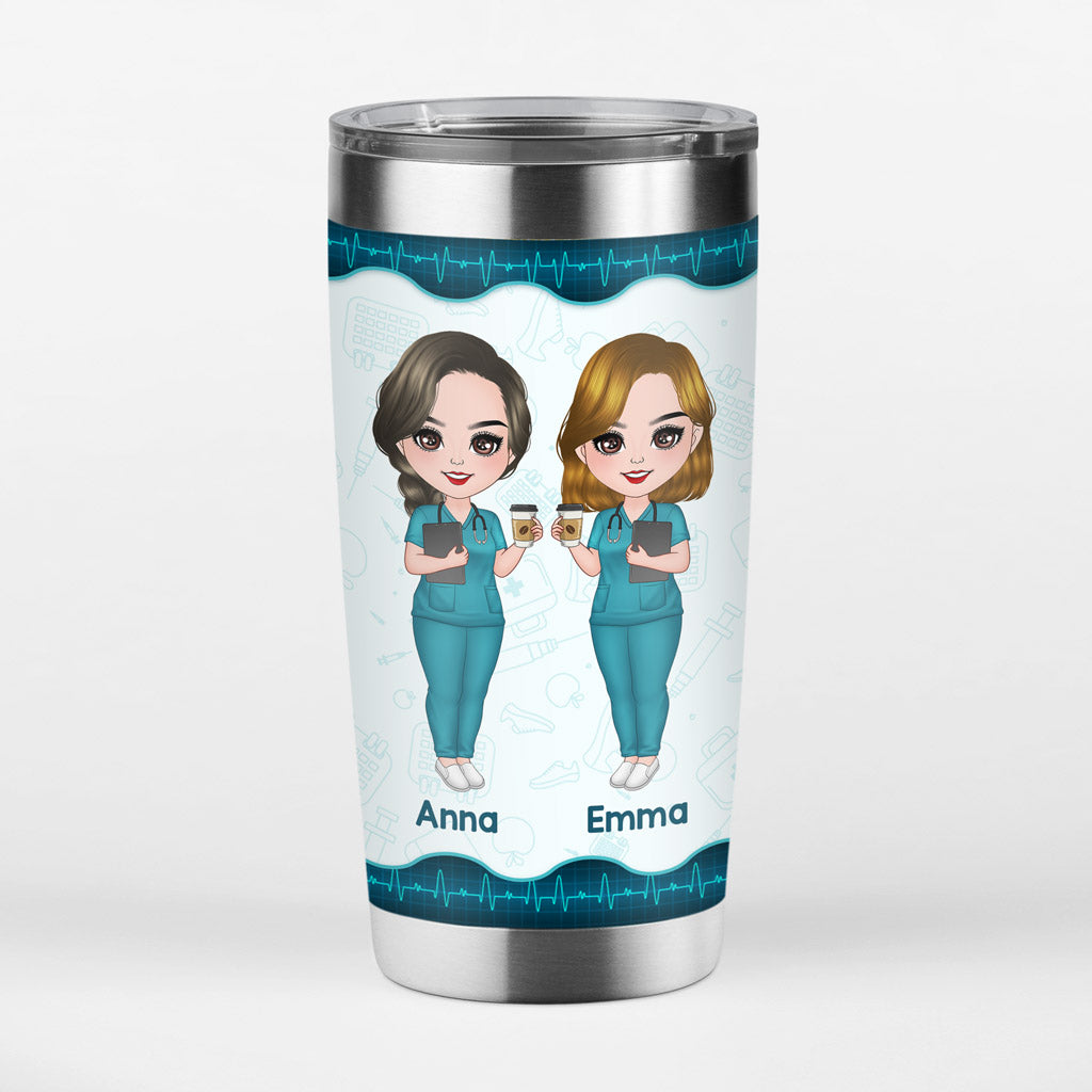 Personalized We're More Than Nurse Friends Tumbler
