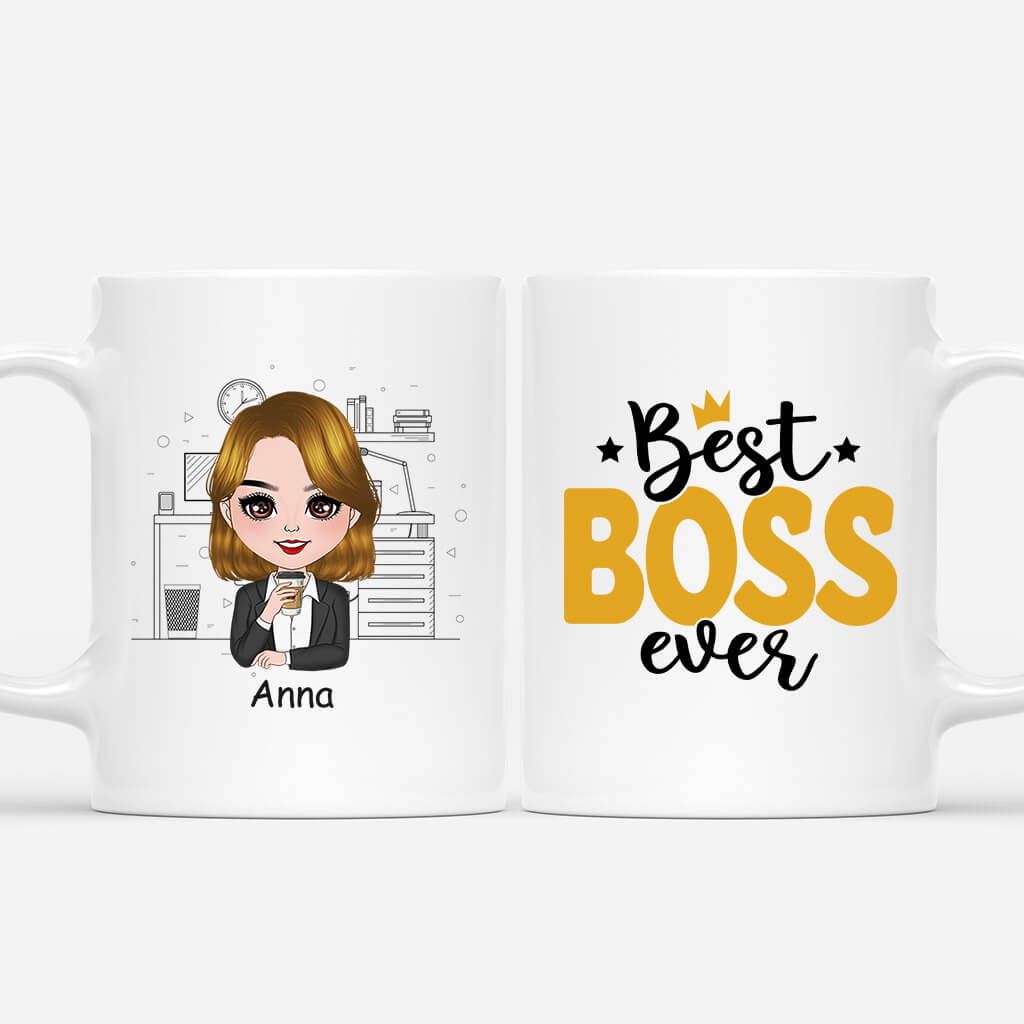 Personalized Best Boss Ever Mug