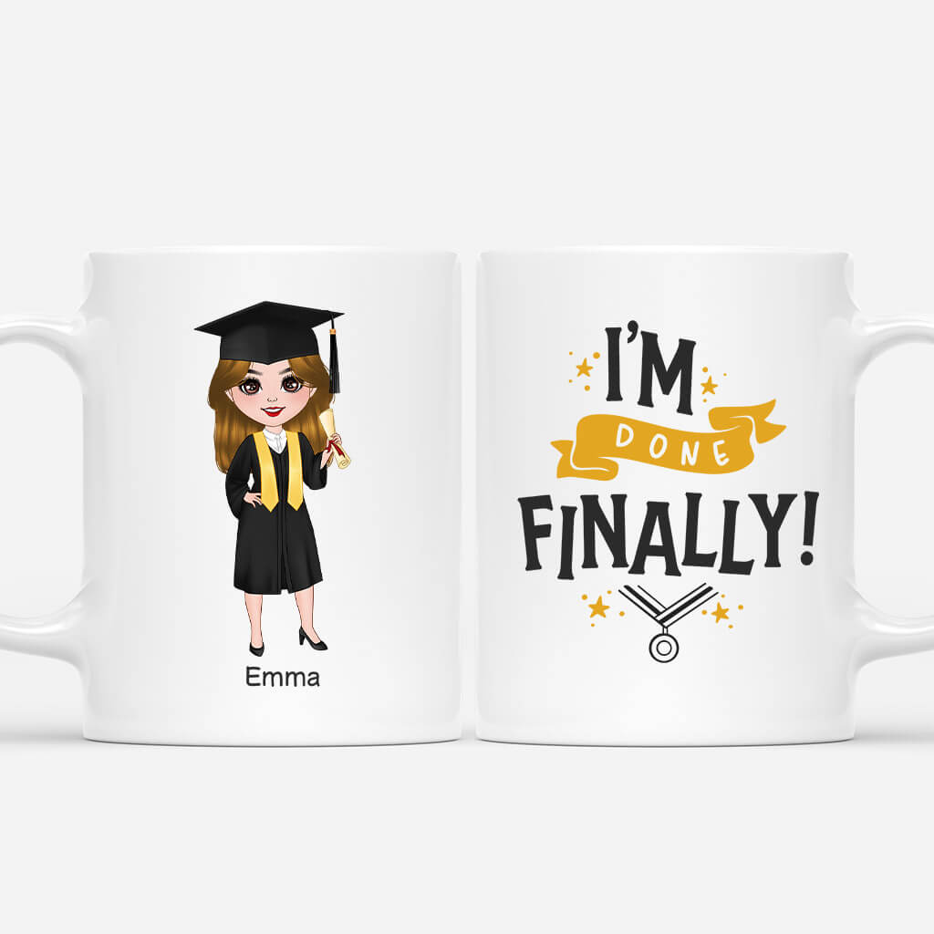 Personalized I'm Finally Graduated Mug