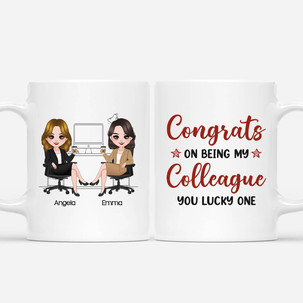 Personalized Congrats On Being My Colleague Mug