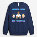 Personalized Gamer Dad Like Normal But Cooler Sweatshirt