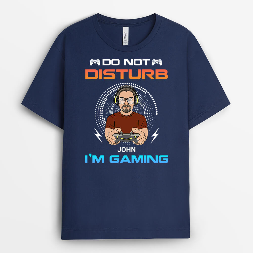 Personalized Do Not Disturb I'm Gaming T-Shirt