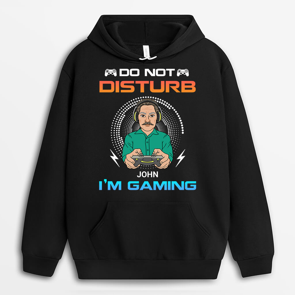 Personalized Do Not Disturb I'm Gaming Hoodie
