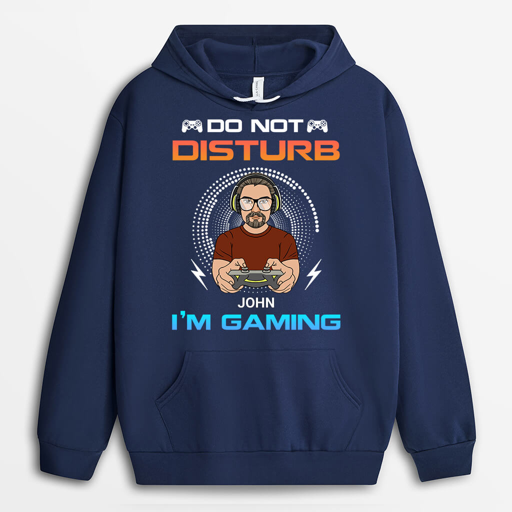 Personalized Do Not Disturb I'm Gaming Hoodie