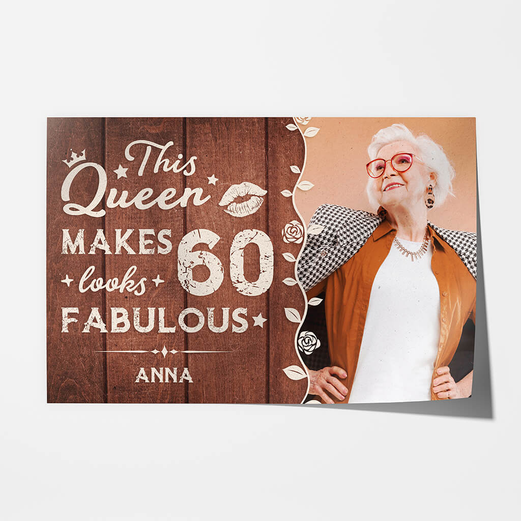 Personalized This Queen Makes 60 Fabulous Poster