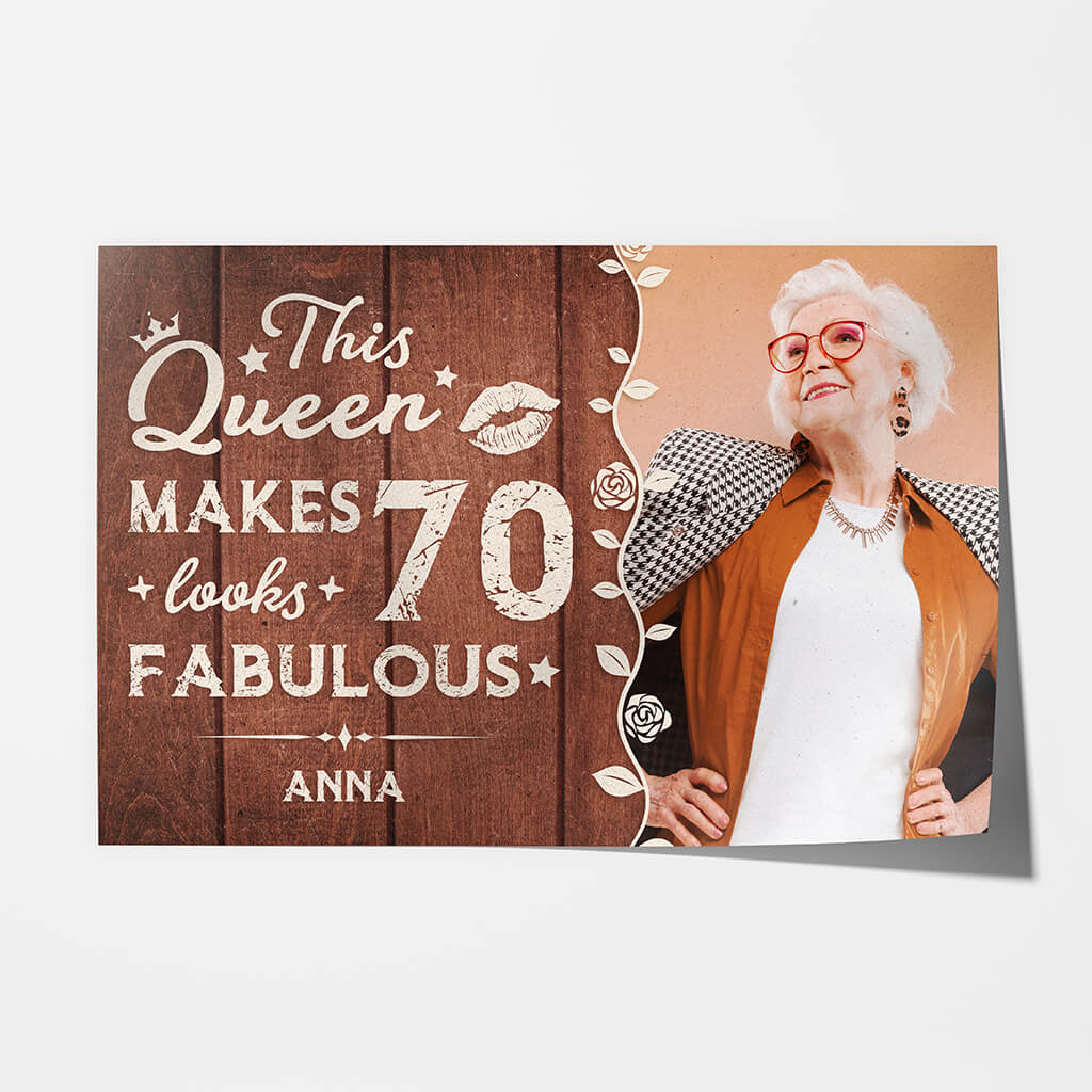 Personalized This Queen Makes 70 Fabulous Poster