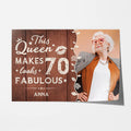 Personalized This Queen Makes 70 Fabulous Poster
