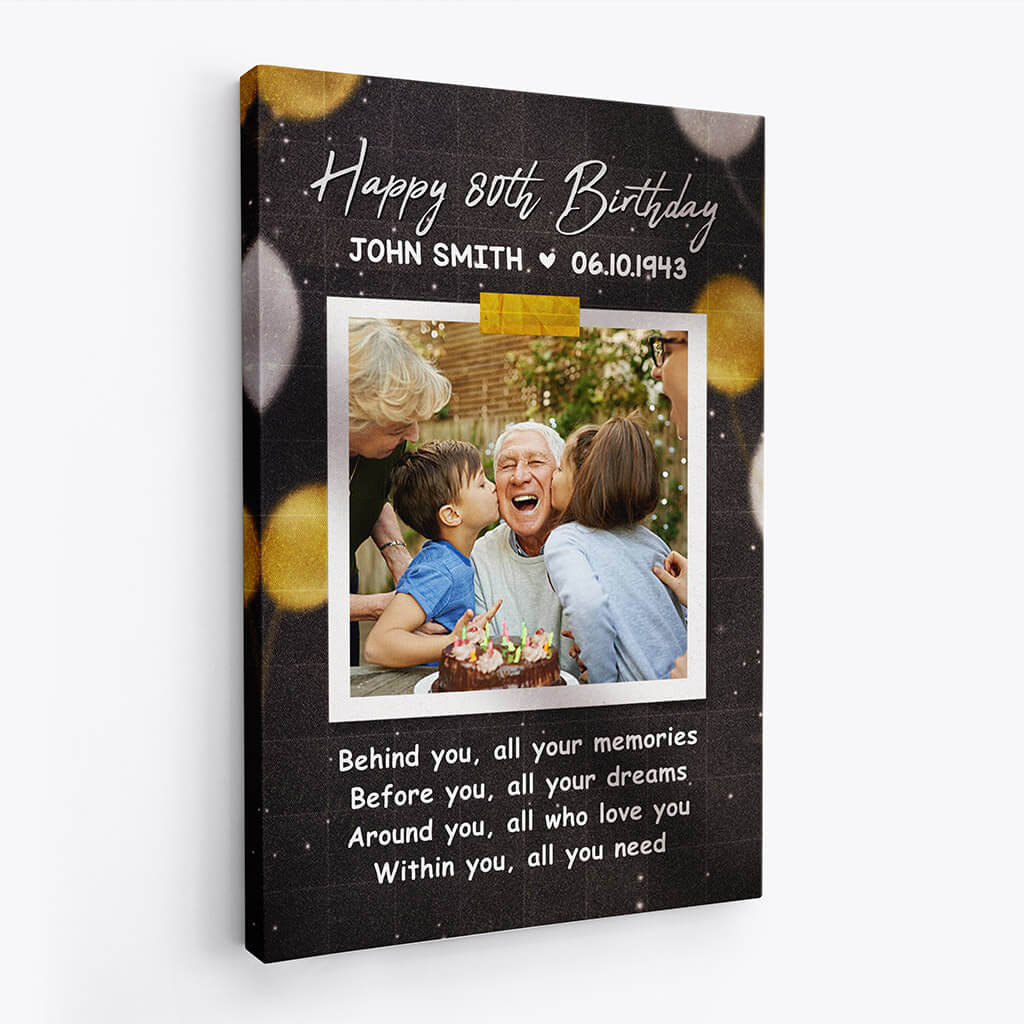 Personalized Happy Birthday Around You All Who Love You Canvas