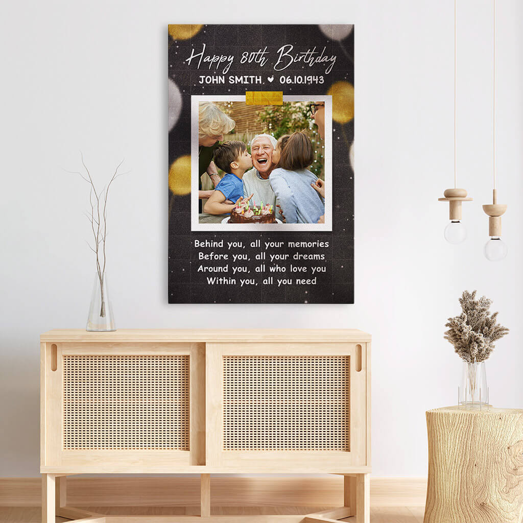 Personalized Happy Birthday Around You All Who Love You Canvas