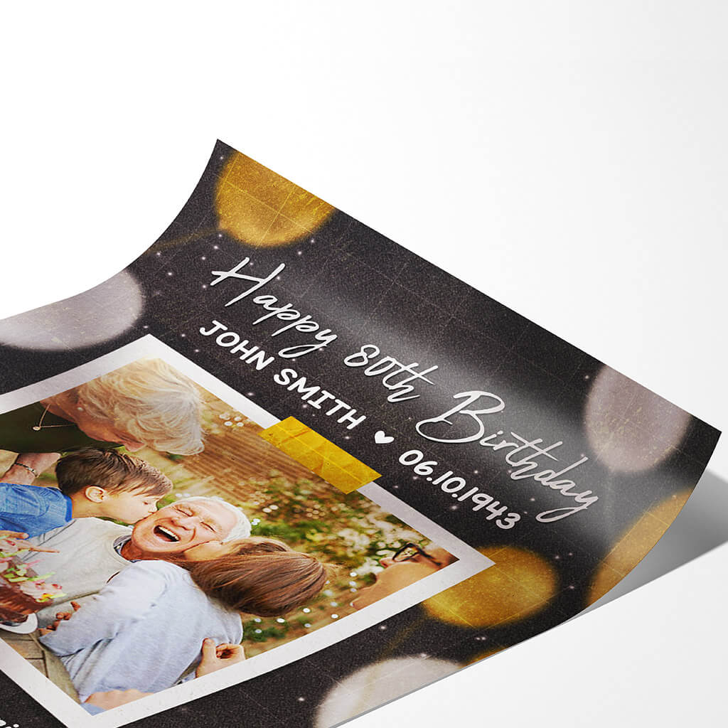 Personalized Happy Birthday Around You All Who Love You Poster