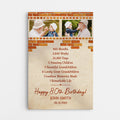 Personalized Happy Birthday Remarkable Life Canvas