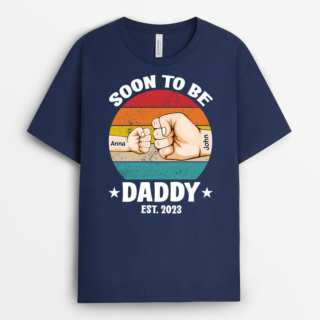 Soon To Be Daddy T-Shirt - Customized Gifts For Dad