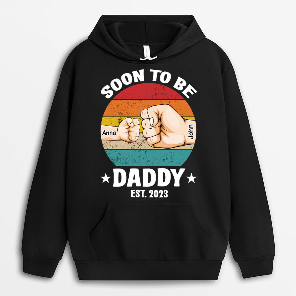 Personalized Soon To Be Daddy Hoodie