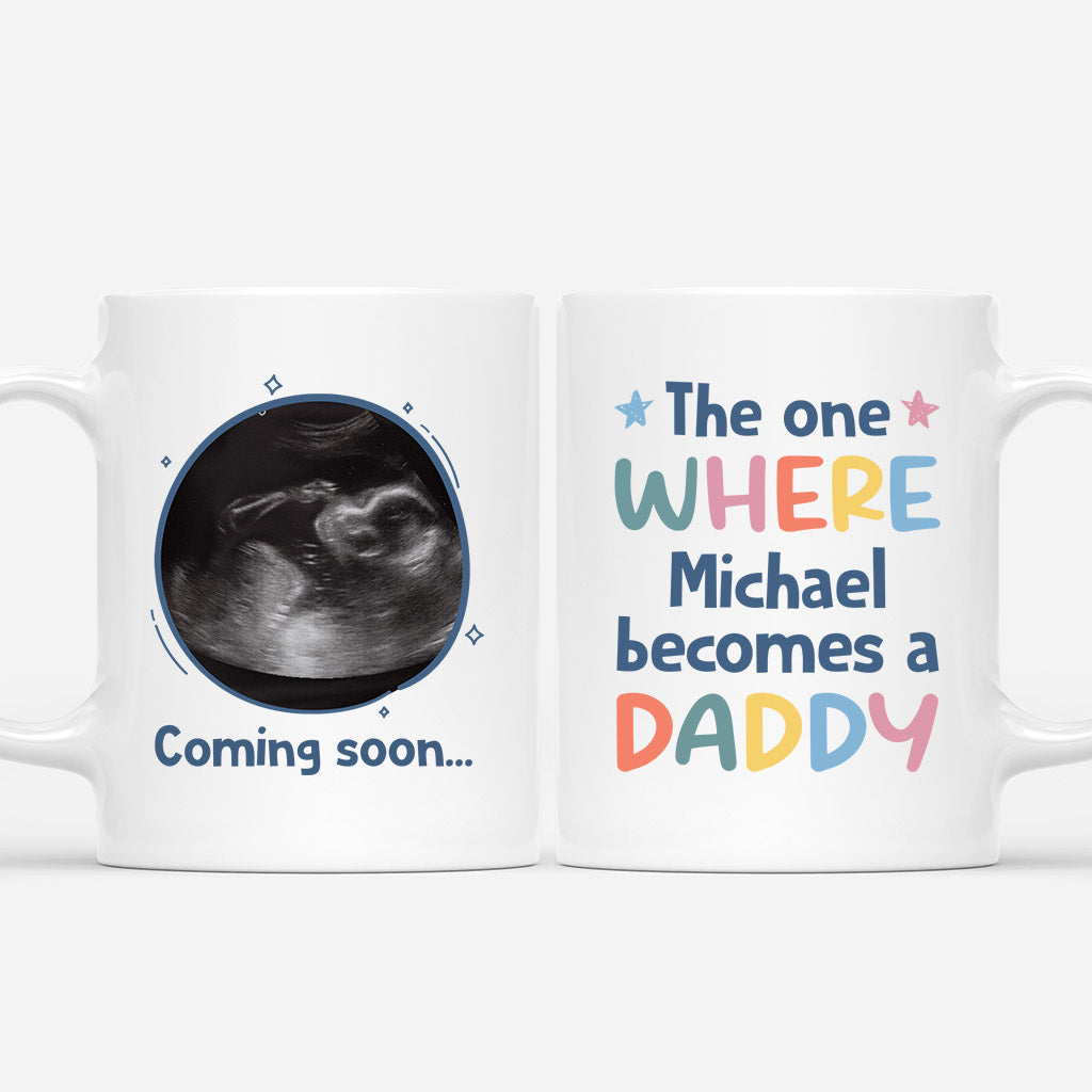 Personalized Where You Becomes A Daddy Mug