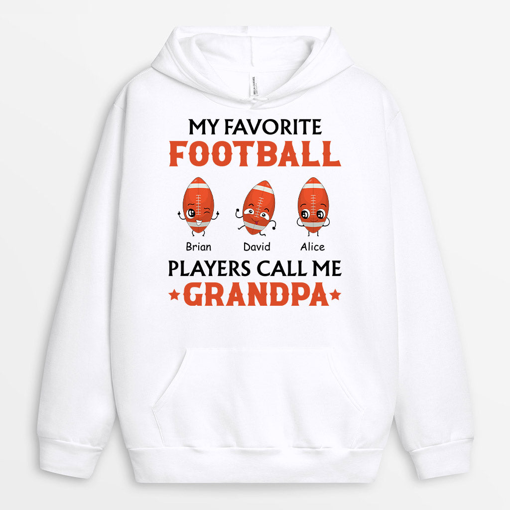 Personalized My Favorite Football Players Call Me Dad Hoodie