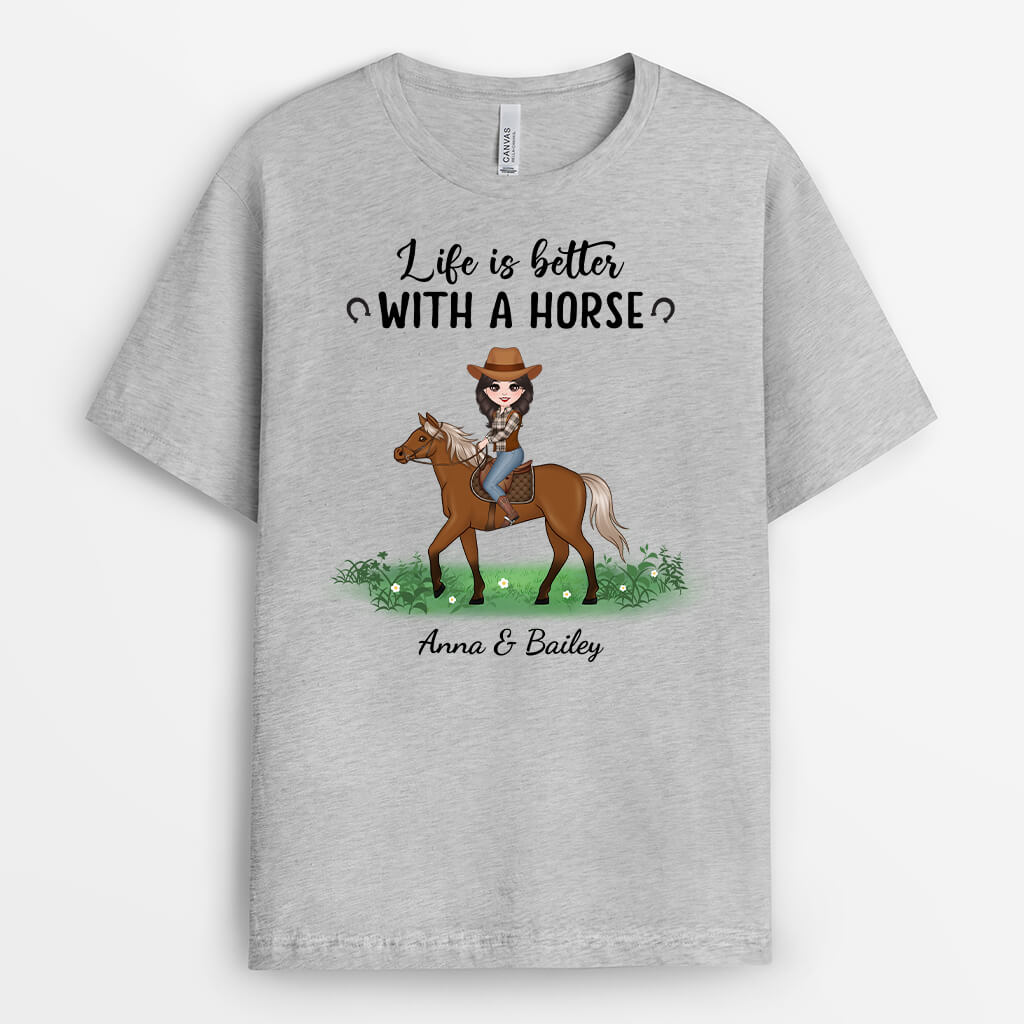 Personalized Life Is Better With A Horse T-Shirt