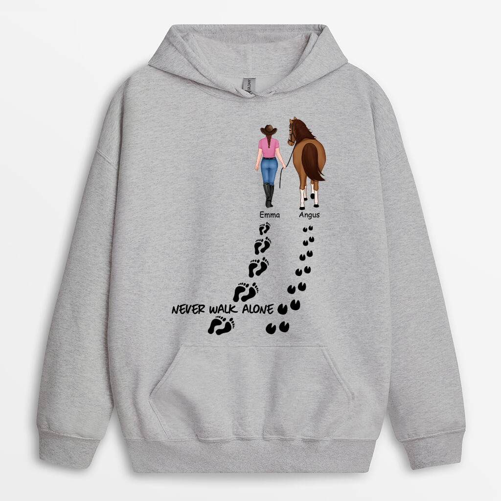 Personalized Never Walk Alone Hoodie