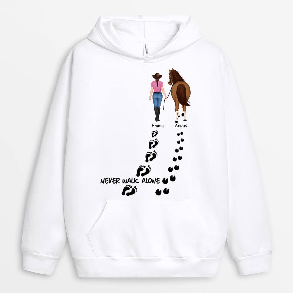Personalized Never Walk Alone Hoodie